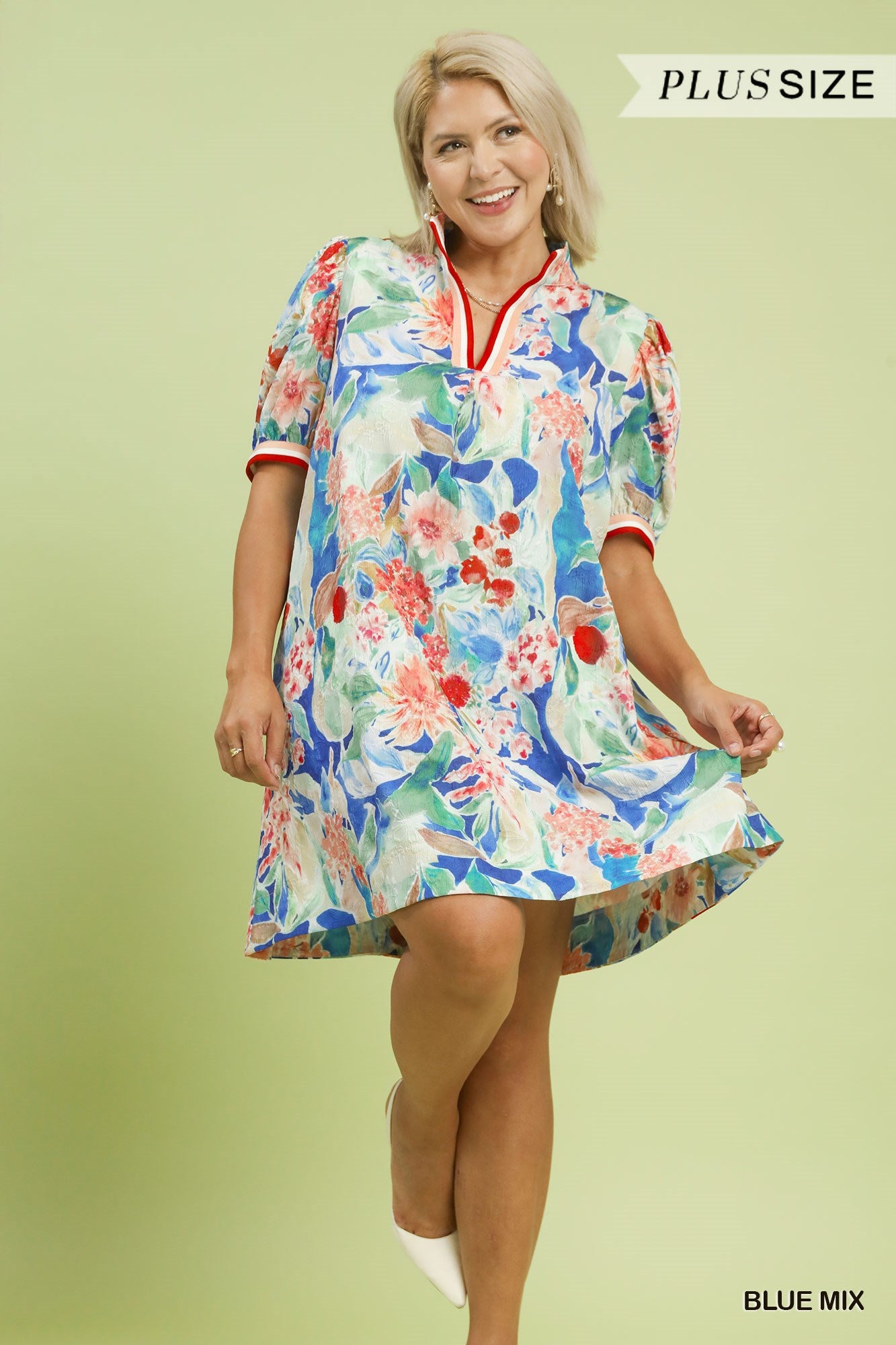 Blue Banded Dress