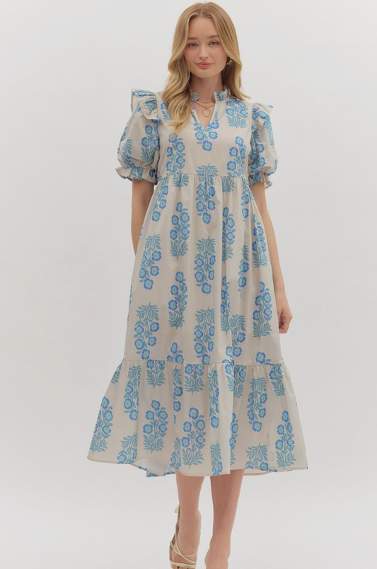Blue Skies & Blooms Maxi